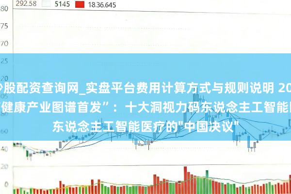 炒股配资查询网_实盘平台费用计算方式与规则说明 2025WAIC“AI+医疗健康产业图谱首发”：十大洞视力码东说念主工智能医疗的"中国决议"