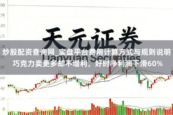 炒股配资查询网_实盘平台费用计算方式与规则说明 巧克力卖更多却不增利，好时净利润下滑60%