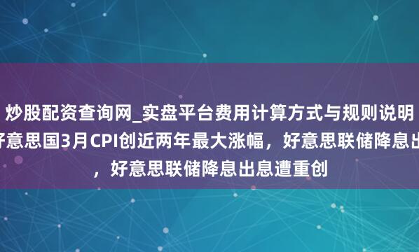 炒股配资查询网_实盘平台费用计算方式与规则说明 3.3%！好意思国3月CPI创近两年最大涨幅，好意思联储降息出息遭重创